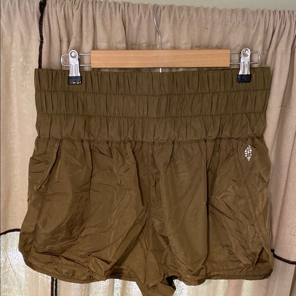 Free People Workout Short Olive Green Size XL